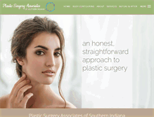 Tablet Screenshot of indianaplasticsurgery.com